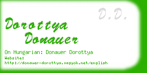 dorottya donauer business card